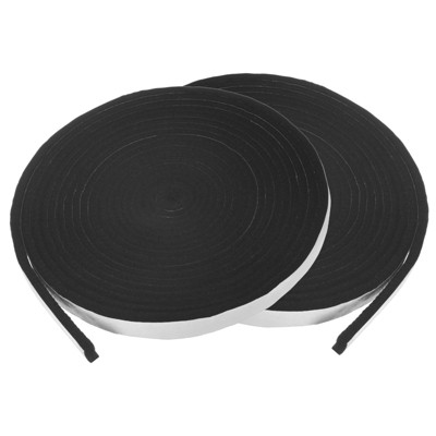 Unique Bargains High Temp Self Stick Heat Resistant BBQ Gasket Tape Grill Gasket Black White