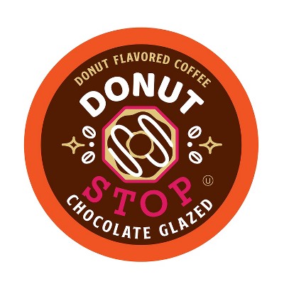 Donut Stop Flavored Coffee Pods,Keurig 2.0, Chocolate Glazed Flavor, 40 Count