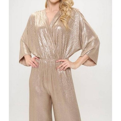 Women's Duster Sleeve Wide Leg Jumpsuit - reneec.