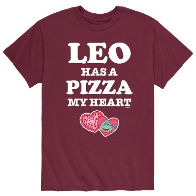 Men's - Teenage Mutant Ninja Turtles - Leo Has A Pizza My Heart Short Sleeve Graphic T-Shirt