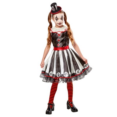 Rubies Dark Vintage Circus Clown Girls Costume