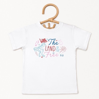 The Juniper Shop The Land Of The Free Coquette Toddler Short Sleeve Tee