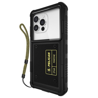 Pelican Marine Waterproof Phone Case - Black/Hi Vis Yellow