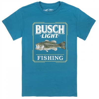 Mens Busch Light Fishing Plaque Blue Colorway T-Shirt