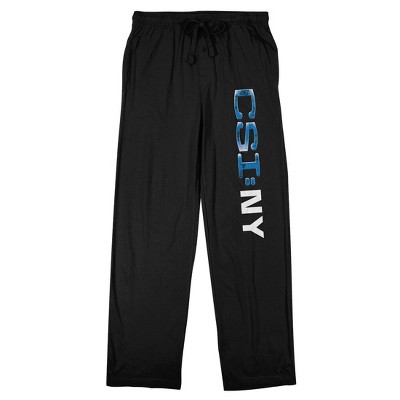 CSI: NY Title Logo Men's Black Sleep Pants