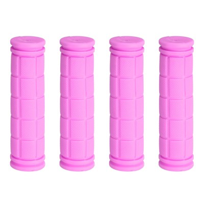 Unique Bargains Rubber Non-Slip Mushroom Bike Fit 7/8" Handlebar Grips 4.53" 2 Pairs