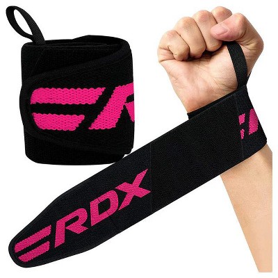 RDX Sports W2 Women Bodybuilding Wrist Wraps - Enhanced Stability and Support for Strength Training, CrossFit, Bodybuilding, Powerlifting - Pink