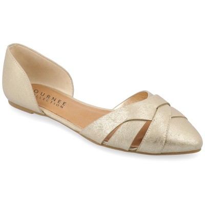 Journee Collection Women's Brandee Slip On Almond Toe Ballet Flats