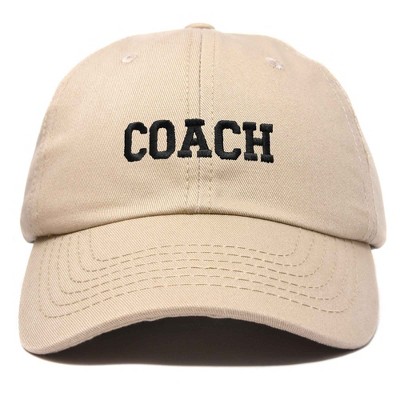 Dalix Coach Embroidered Sports League Baseball Cap Adjustable Dad Hat Mens