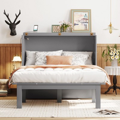 Whisen Murphy Bed with USB Port and Removable Shelves
