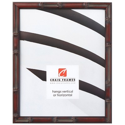 Vintage Bamboo   Brushed Mahogany Single Image Picture Frame