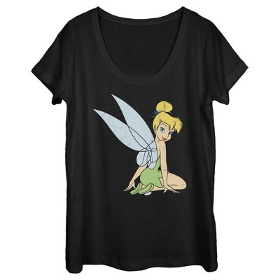 Women's Peter Pan Tinker Bell Distressed Wings Portrait
