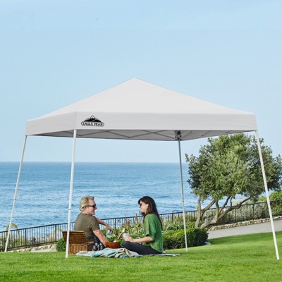 EAGLE PEAK Slant Leg Pop-up Canopy Tent Easy One Person Setup Instant Outdoor Beach Canopy Folding Portable Sports Shelter