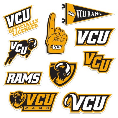 Virginia Commonwealth University 9ct Vinyl Large Deluxe Stickers Variety Pack
