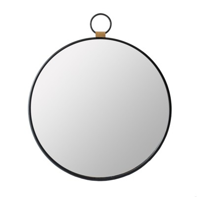 SEVOBAL Bathroom Vanity Mirrors Functional Framed Wall Mirror Brightening Expanding Space Durable Scratch-Resistant, Black, 24"*0.8"*27.5"