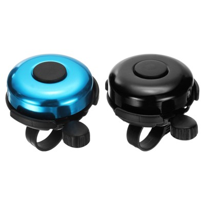 Unique Bargains Aluminum Loud Clear Sound Classic Scooters Bicycle Bells 2 Pcs 2.3"