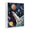 Stupell Industries Spaceship in Outer Space Black Framed Giclee Art - 3 of 4