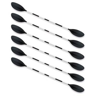 Intex 86" Lightweight Aluminum Double Oar Inflatable Kayak Paddle, 6 Pack