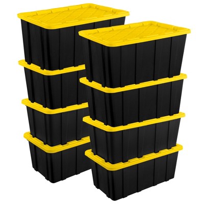 Sterilite Industrial Stackable Storage Tote Lidded Containers