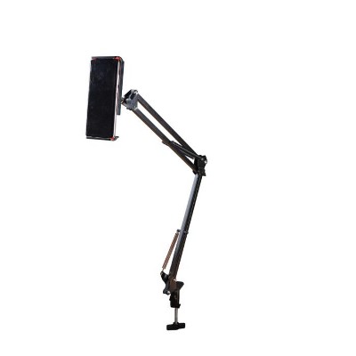 RadioShack Flexible Mobile Phone And Tablet Holder With Grip, Adjustable Stand, 360° Rotation, Stable Clip Base, Hands-Free Viewing For Desk 2607039