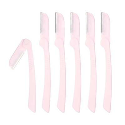Unique Bargains Stainless Steel Eyebrow Razor 6 Pcs