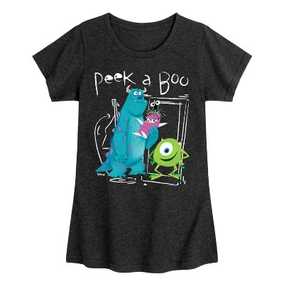 Girls' - Disney - Peek A Boo Fitted Short Sleeve Graphic T-Shirt