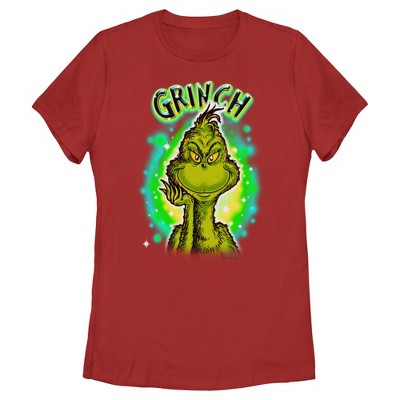 Women's Dr. Seuss Airbrush Grinch T-Shirt