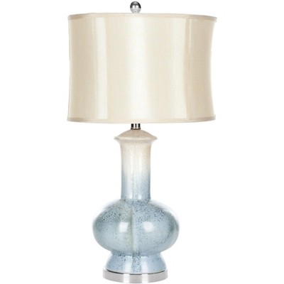 Leona Ceramic Table Lamp - 28 Inch Height - LIT4045 - Blue - Safavieh