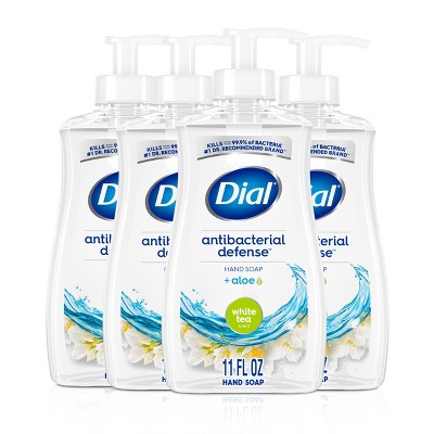 Dial Liquid Hand Soap White Tea - 11 fl oz/4pk