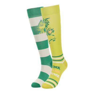 The Grinch Stink Stank Stunk Knee High Socks