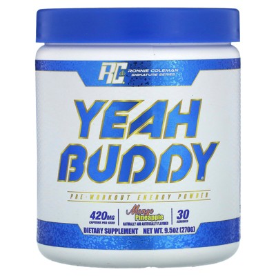 Ronnie Coleman Signature Series, Yeah Buddy, Pre-Workout Energy Powder, Mango Pineapple, 9.5 oz  (270 g)