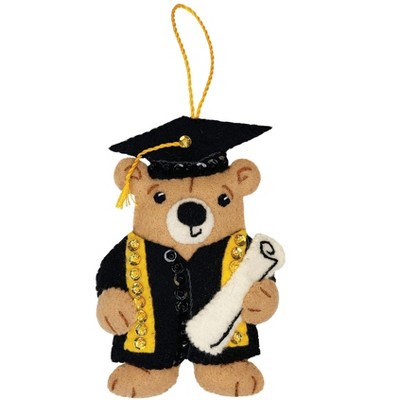 Graduation Bear Felt Ornament Kit | MerryCollectibles by MerryStockings