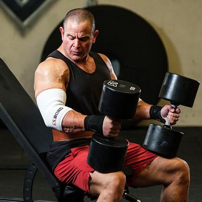 Sling Shot STrong Compression Elbow Sleeves by Mark Bell