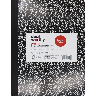 Composition Book College Ruled - Dealworthy™