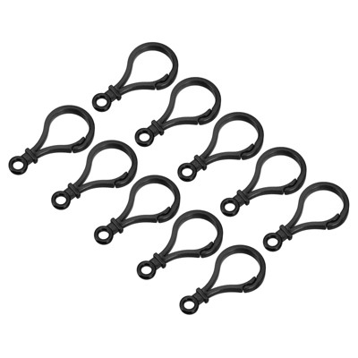 Unique Bargains Plastic Colorful Multipurpose Bulk Claw Snap Clip Hooks 24 Pcs