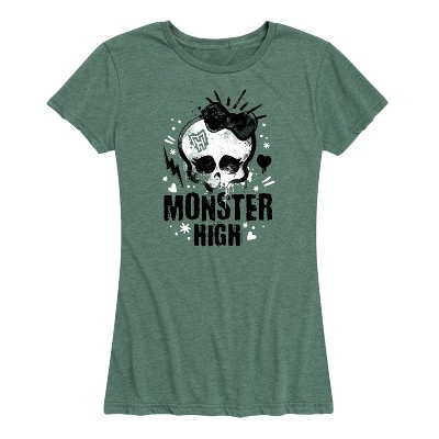 Women's - Monster High - Skullette Punk Logo Short Sleeve Graphic T-Shirt