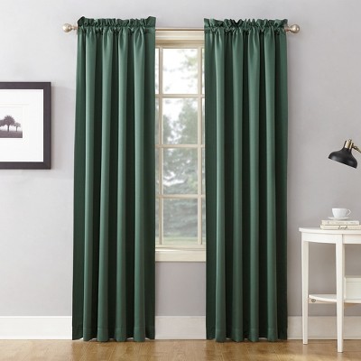 Sun Zero Room Darkening Seymour Rod Pocket Curtain Panel