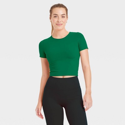 Women's Everyday Soft Cropped Short Sleeve T-Shirt - All In Motion™