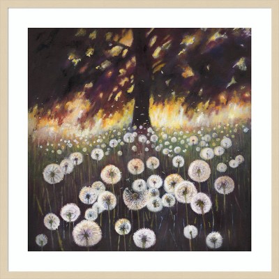 33" x 33" Field of Dreams by Helen White Wood Framed Wall Art Print - Amanti Art: Giclee Botanical Decor
