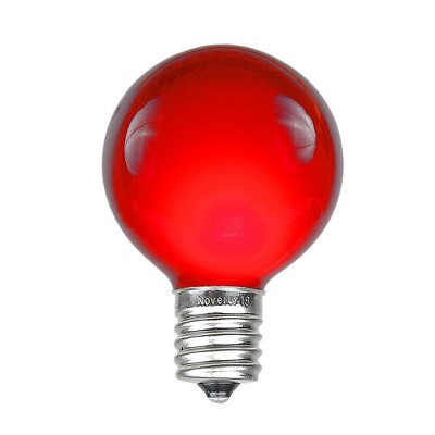Novelty Lights G50 Globe Hanging Outdoor String Light Replacement Bulbs E17 Intermediate Base 7 Watt