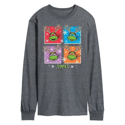 Men's - Teenage Mutant Ninja Turtles - Reindeer Turtles Long Sleeve Graphic T-Shirt