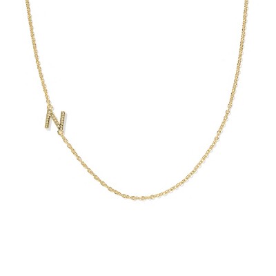 Kendra Scott 14K Gold Over Brass Mini Initial Pendant Necklace