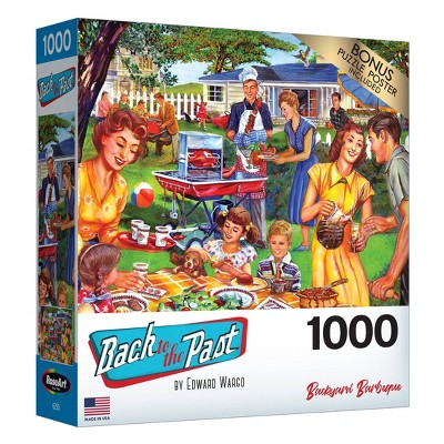 RoseArt Back to the Past Backyard Barbeque Jigsaw Puzzle - 1000pc