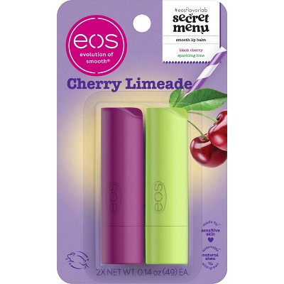 eos Limited Edition Lip Balm - Cherry Limeade - 0.28oz/2pk