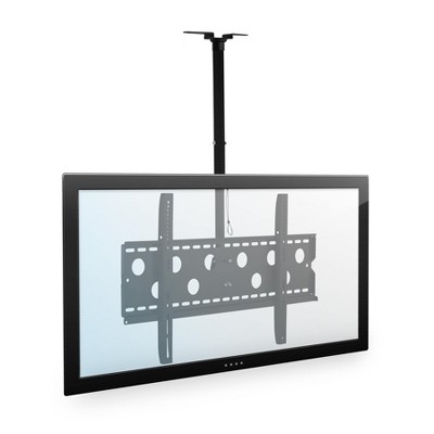 Mount-It! Height Adjustable Full Motion TV Ceiling Mount | Swivel Tilting Bracket for 42 - 90 Inch TVs | 220 Lbs. Weight Capacity | Black