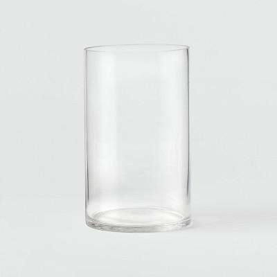 Clear Hurricane 3" x 6" Pillar Candle Holder - Room Essentials™: Elegant Glass Tabletop Decor, Fits 3-Inch Pillars