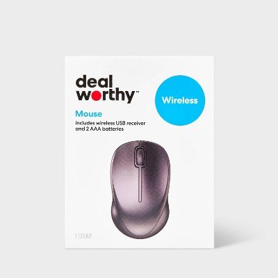 Wireless Mouse - dealworthy™ Black: USB-A Connection Home Accessory