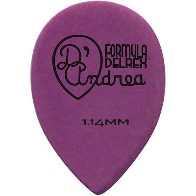 D'Andrea 358 Small Delrex Delrin Guitar Picks Teardrop - One Dozen
