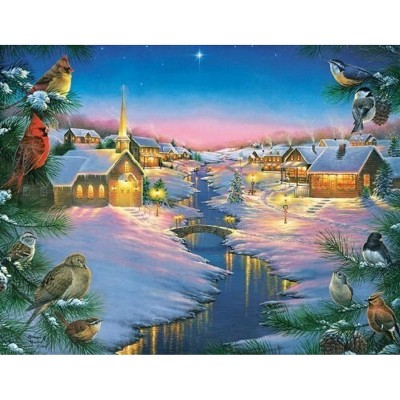 Sunsout A Winter's Silent NIght 1000 pc Large Pieces Christmas Jigsaw Puzzle 69609