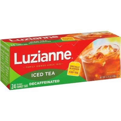 Luzianne Decaffeinated Iced Tea Bags 24 Count, 5.25 oz